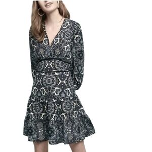Shoshanna Blue paisley dress size 4